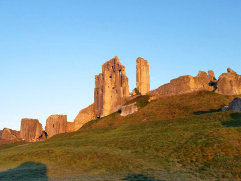 Corfe Castle at Sunrise