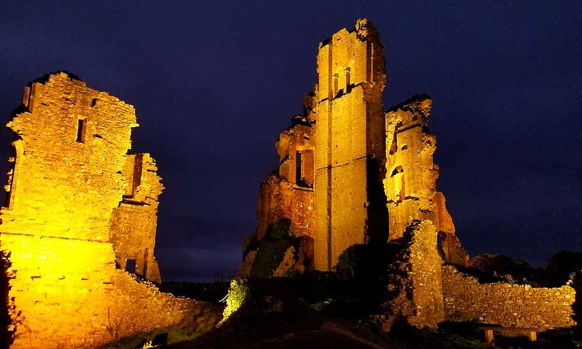 Corfe Castle Winter Lights