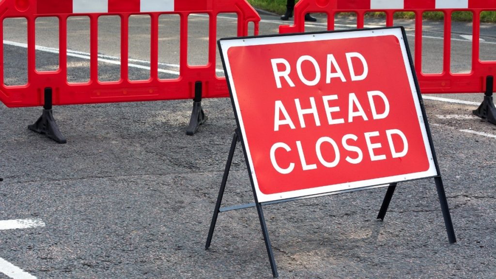 Corfe Castle Road Closed