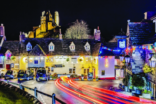 Corfe Castle At Christmas Corfe Castle