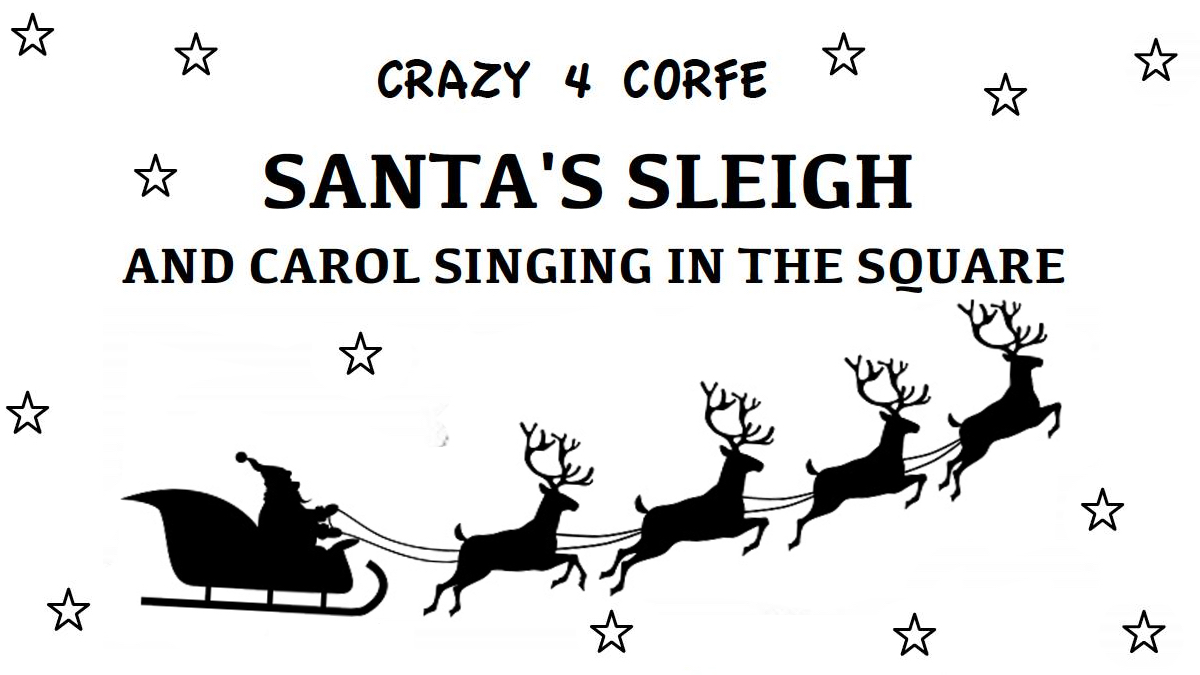 Santas Sleigh and Carol Singing in the Square