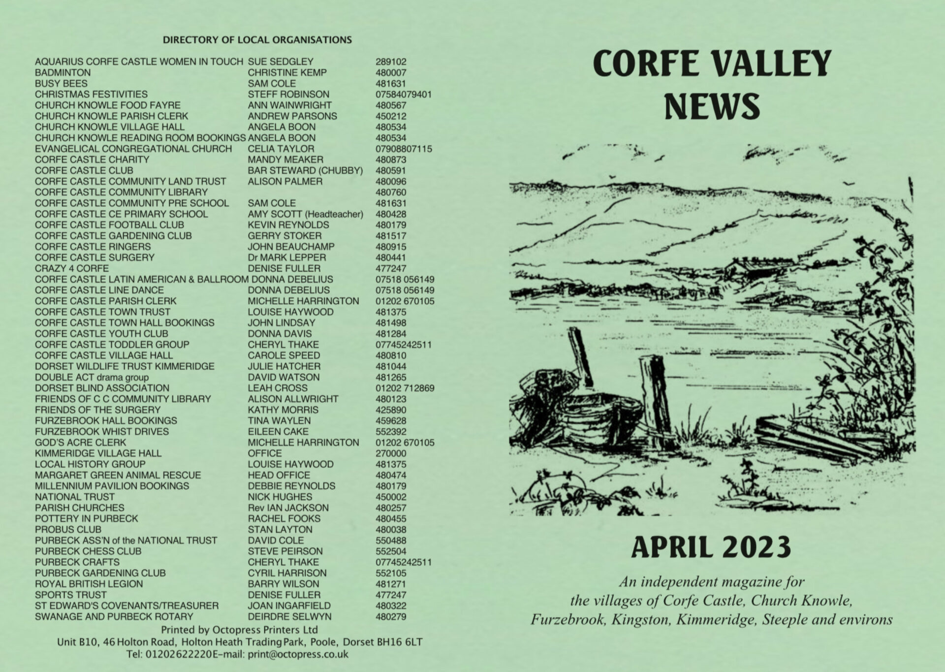 April 2023 issues of the Corfe Valley News