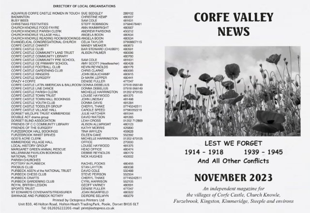 Corfe Valley News, November 2023