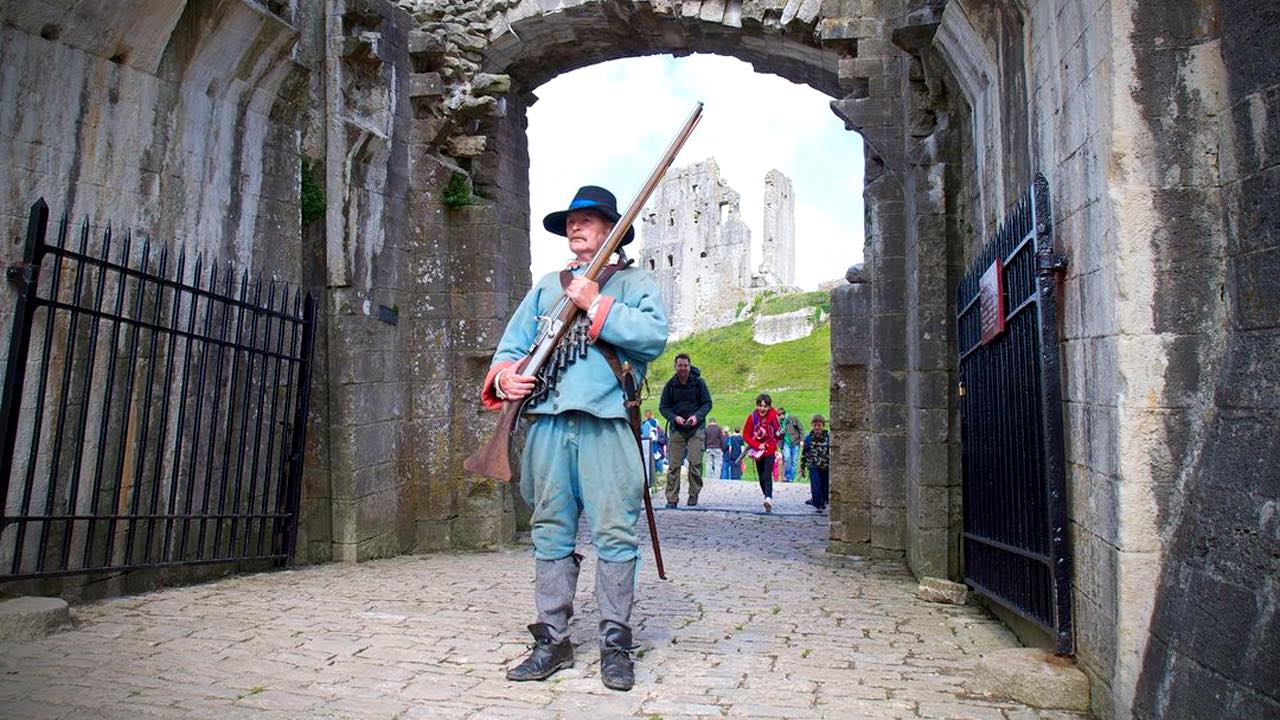 Civil War Reenactment at Corfe Castle