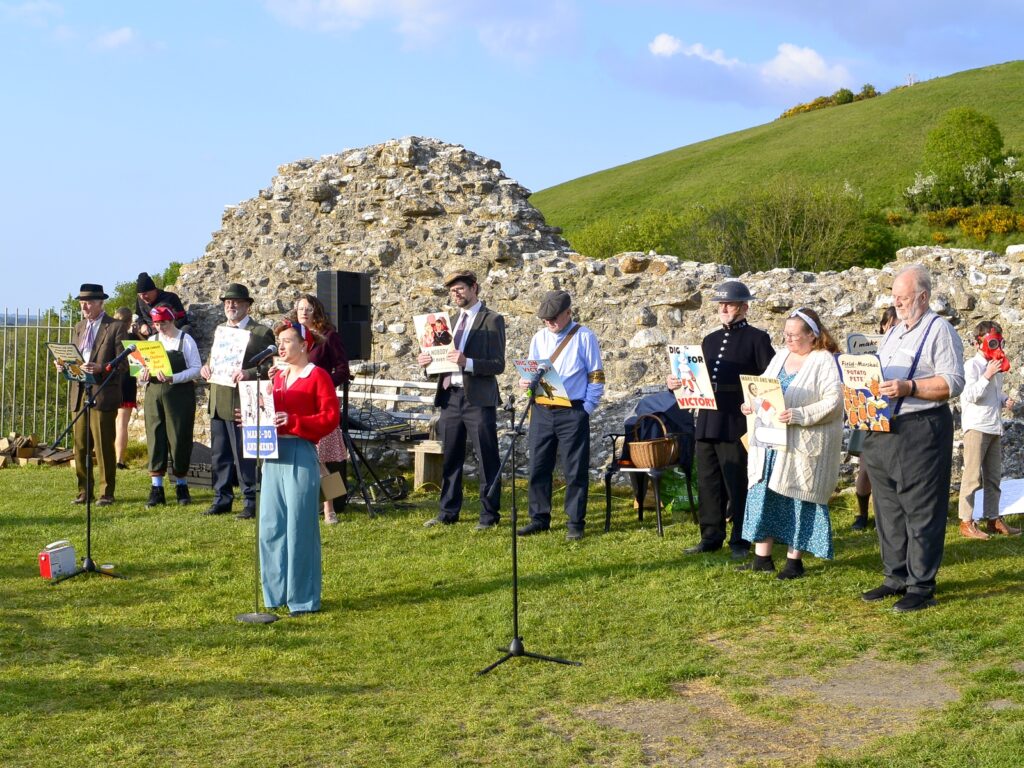 Ve day at corfe castle 03