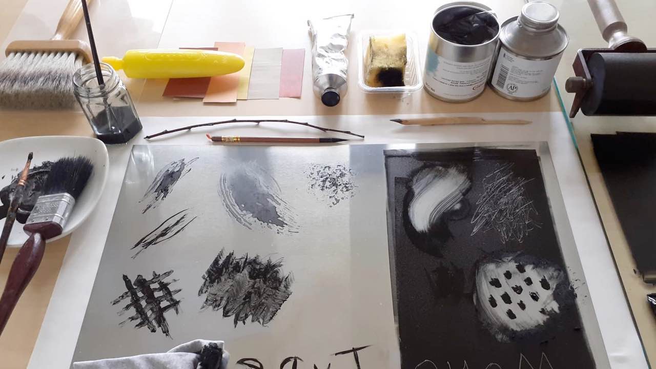 Introduction to Monotype Printing Course with Gwenda Jones