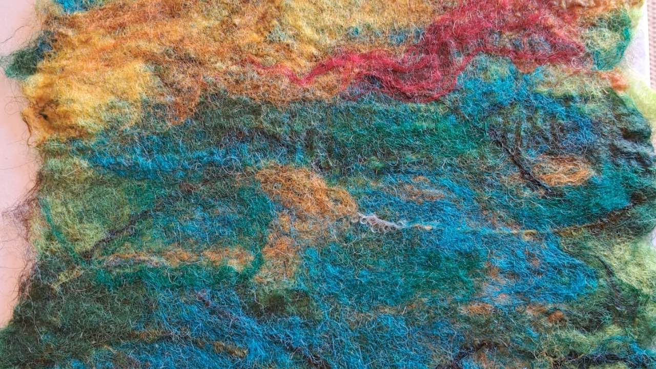 Sarah Peters Wet Felting workshop